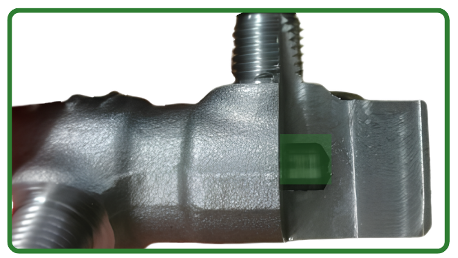 Audi V6 HPS part machined with correct HPS program