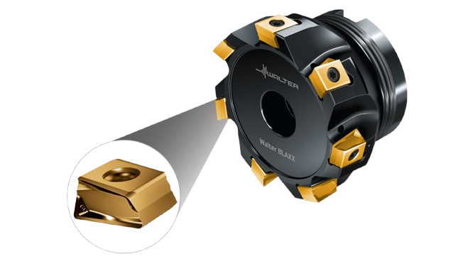 LNHU rail milling insert (Walter) — after, process-matched geometry